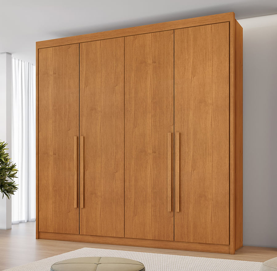 Guarda Roupa Bérgamo 4 Portas E 4 Gavetas -