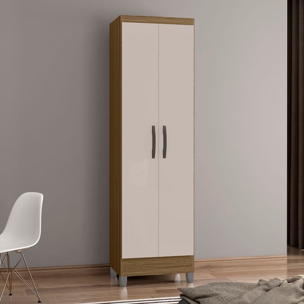 Armário Multiuso Slim 2 Portas E 4 Prateleiras -