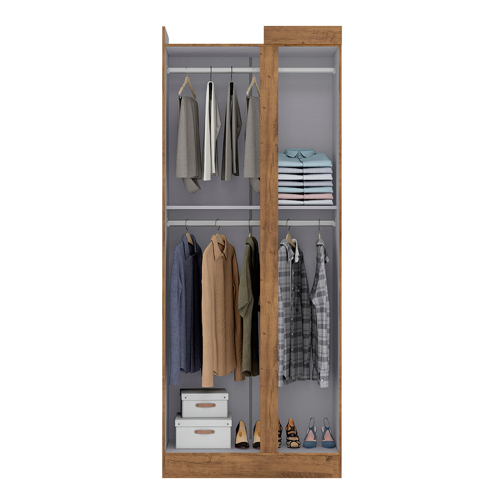Encontraproduto.com.br - Guarda Roupa Canto Reto Paris 1 Porta -