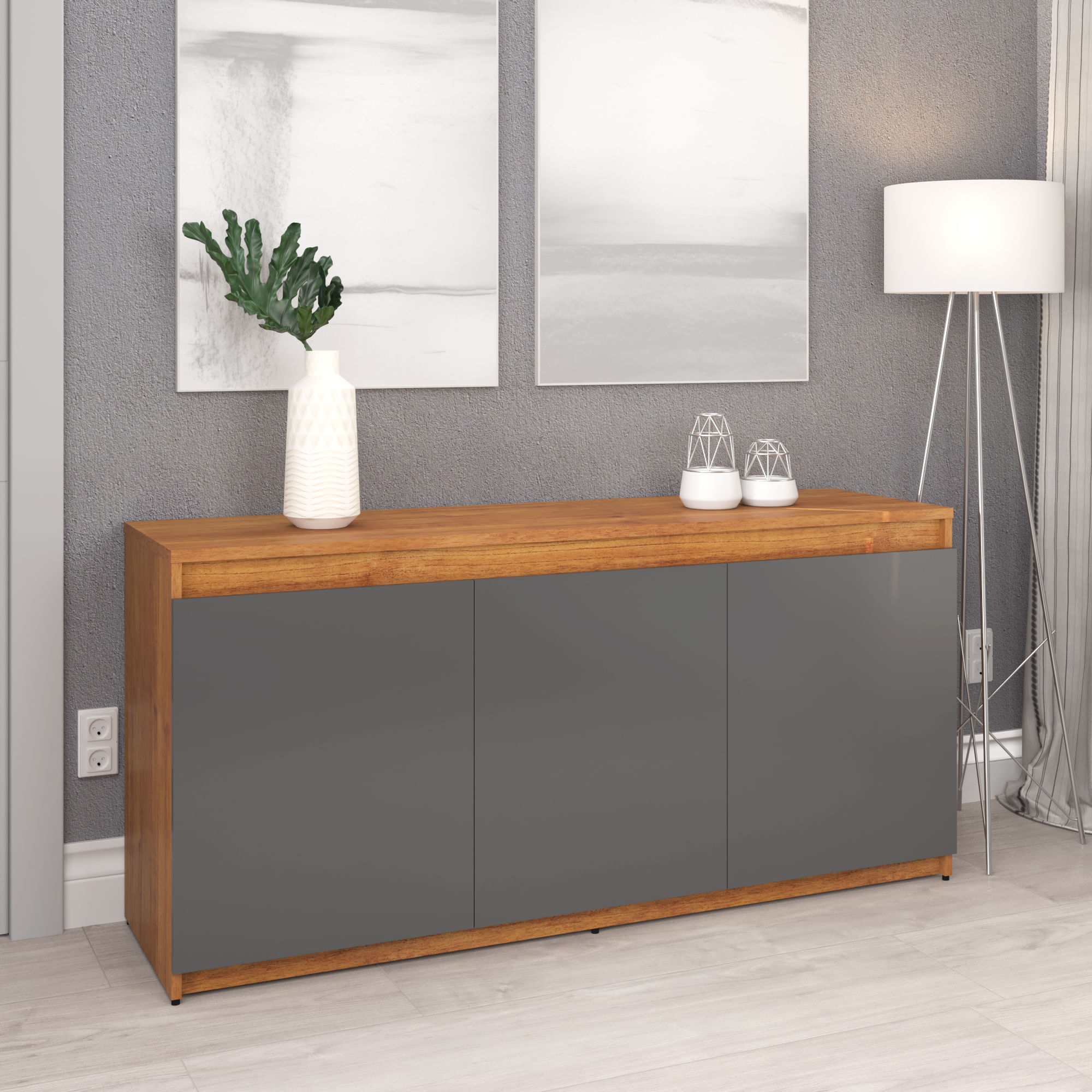 Buffet Onix Com 3 Portas 1,36m -