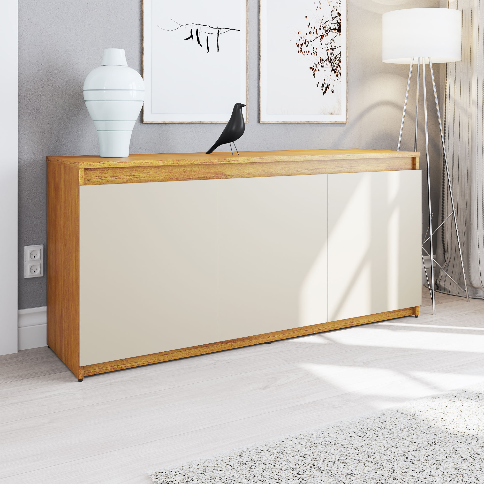 Buffet Onix Com 3 Portas 1,36m -