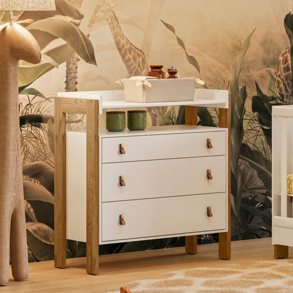 Encontraproduto.com.br - Cômoda Infantil 44103 Com 3 Gavetas -