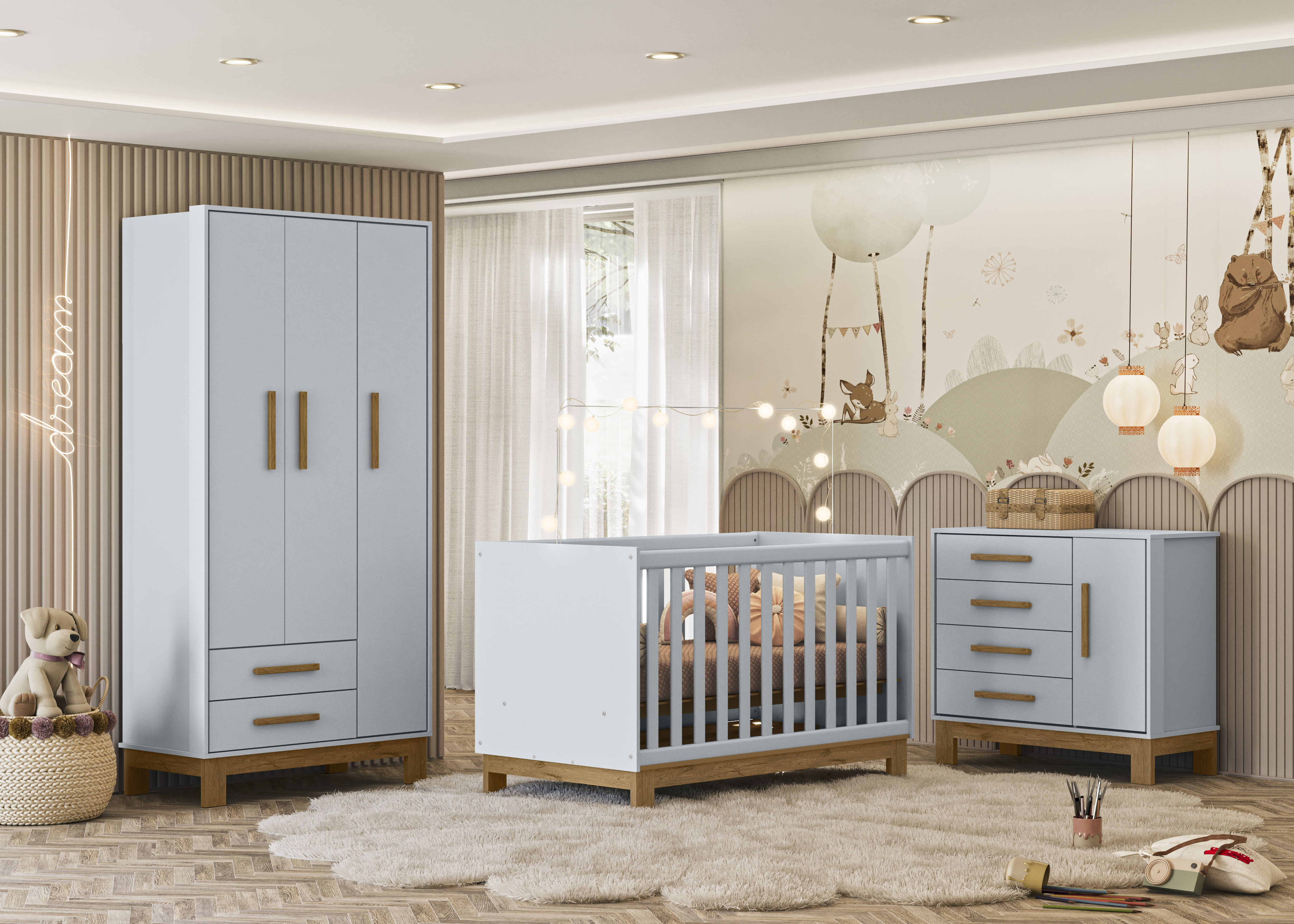 Cômoda Infantil 43553 Com 4 Gavetas -