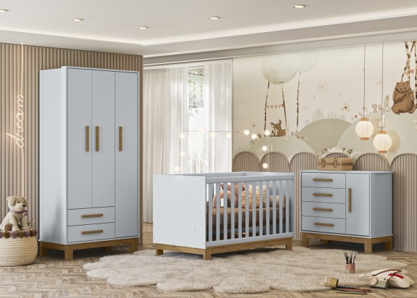 Encontraproduto.com.br - Cômoda Infantil 43553 Com 4 Gavetas -