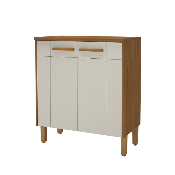Encontraproduto.com.br - Balcão Elba Com Tampo 2 Portas 80cm -
