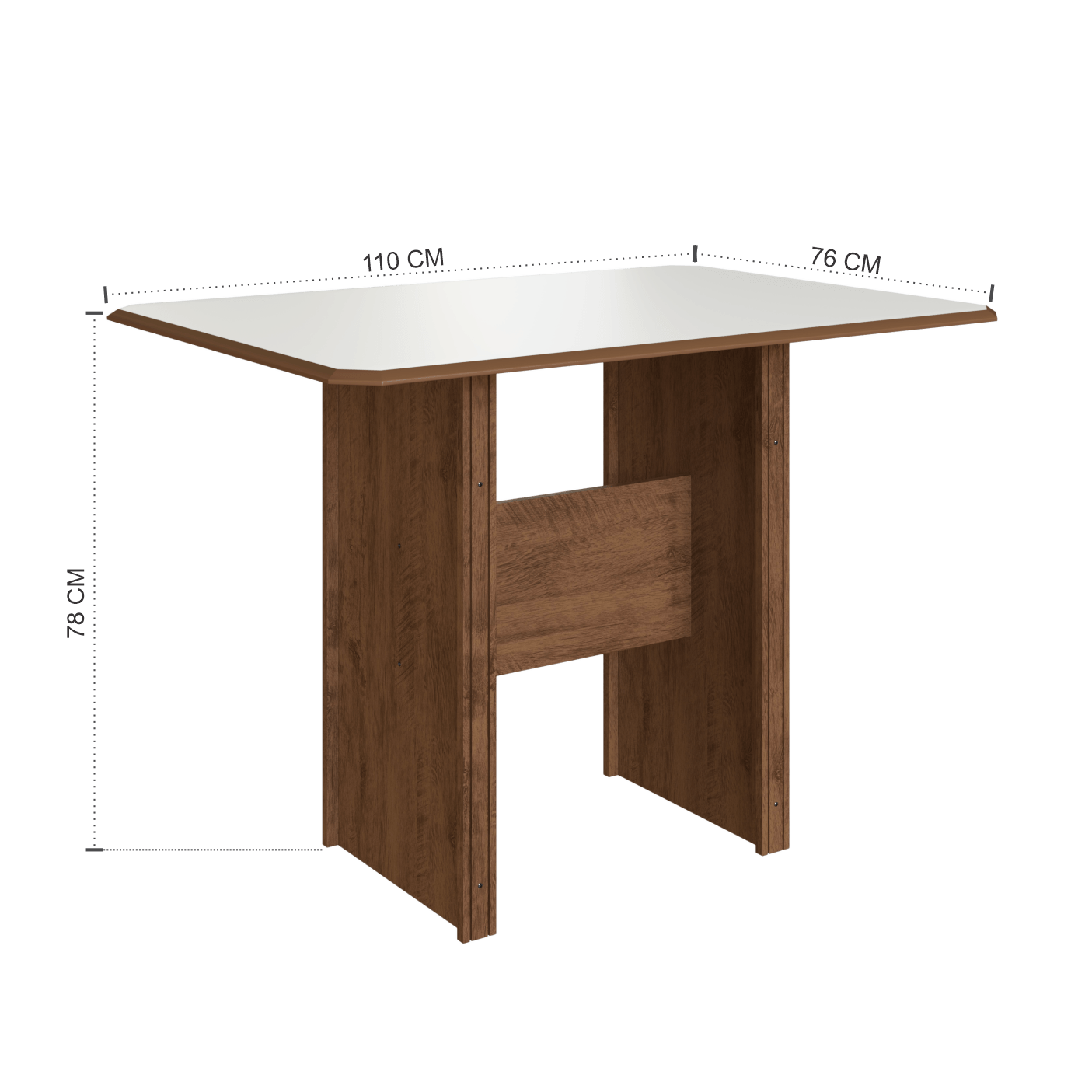 Encontraproduto.com.br - Conjunto Mesa Retangular Evora 1,10m Com 4 Cadeiras Linho -