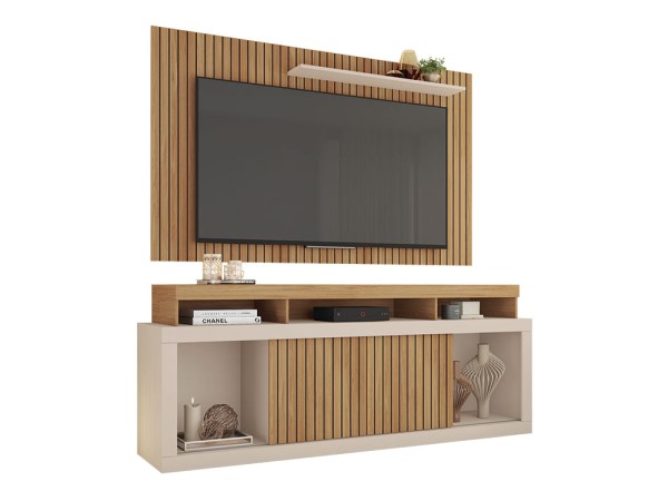 Encontraproduto.com.br - Rack Com Painel New Oscar Para Tvs De Até 60 Polegadas 2 Portas -