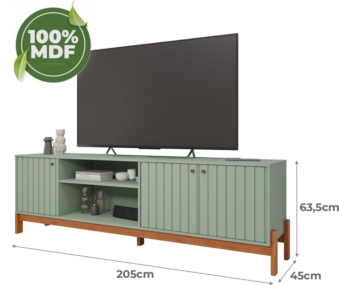 Encontraproduto.com.br - Bancada Holanda Com 3 Portas 2,05m -