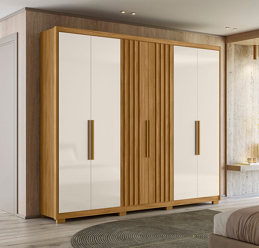 Guarda Roupa Araguaia 6 Portas E 4 Gavetas -