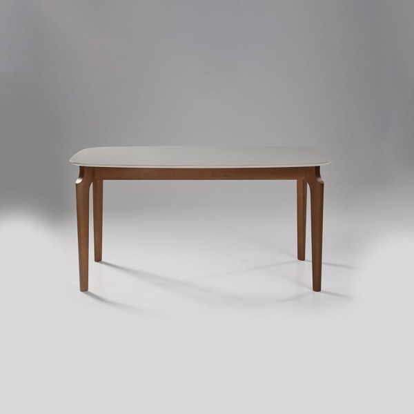 Encontraproduto.com.br - Mesa Retangular Denver Com Vidro Off White 1,80m -