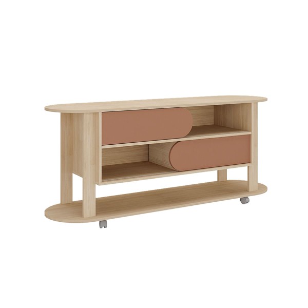 Encontraproduto.com.br - Rack Mundi 2 Portas Com Rodízios -