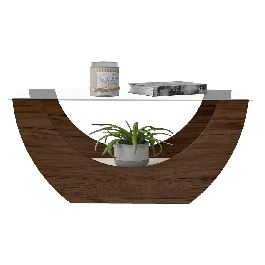 Encontraproduto.com.br - Mesa De Centro Luffy Com Vidro -