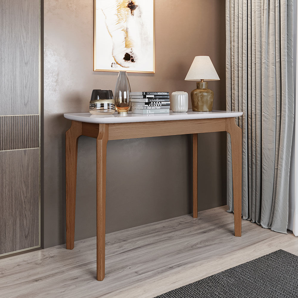Encontraproduto.com.br - Aparador Denver Com Vidro Off White 1,36m -