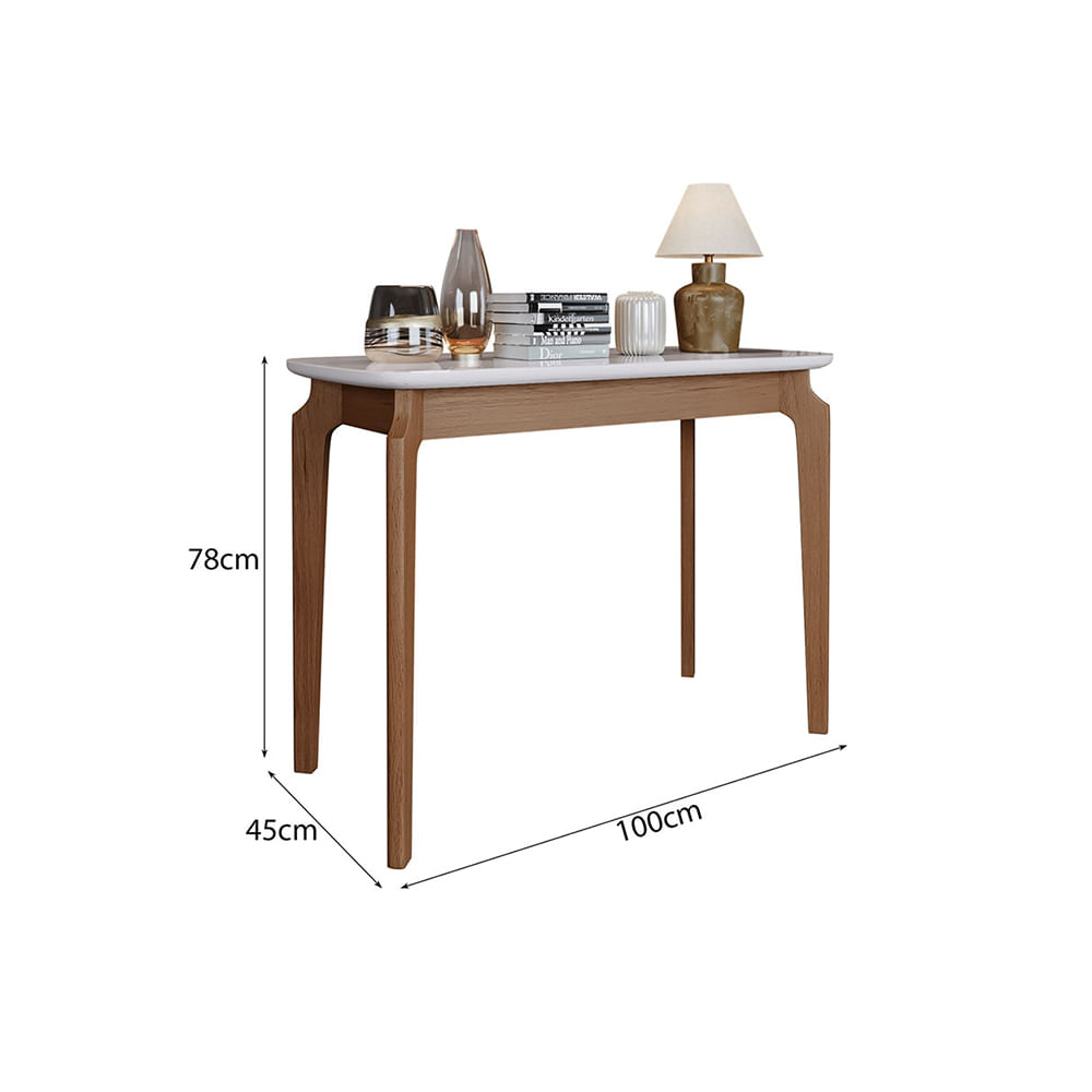 Encontraproduto.com.br - Aparador Denver Com Vidro Off White 1,36m -