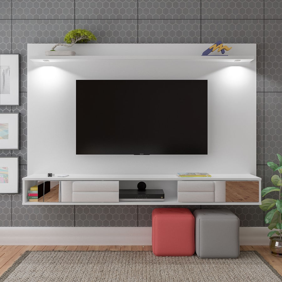 Painel Martino Para Tvs De Até 72 Polegadas 2 Portas De Correr -