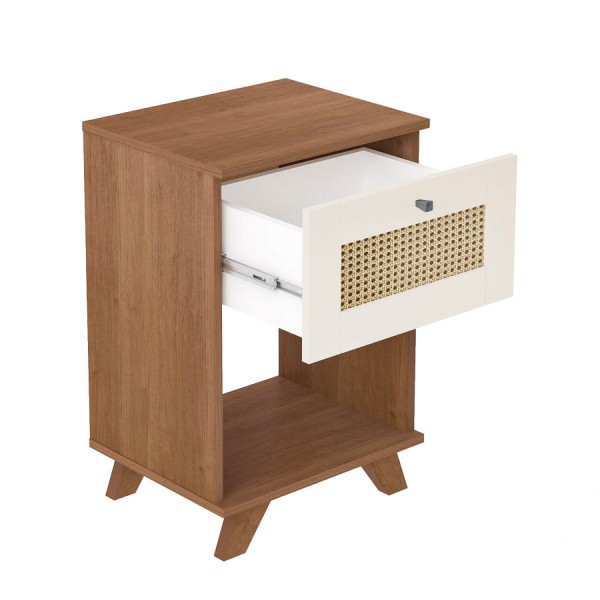 Encontraproduto.com.br - Mesa Lateral Trama 1 Gaveta -