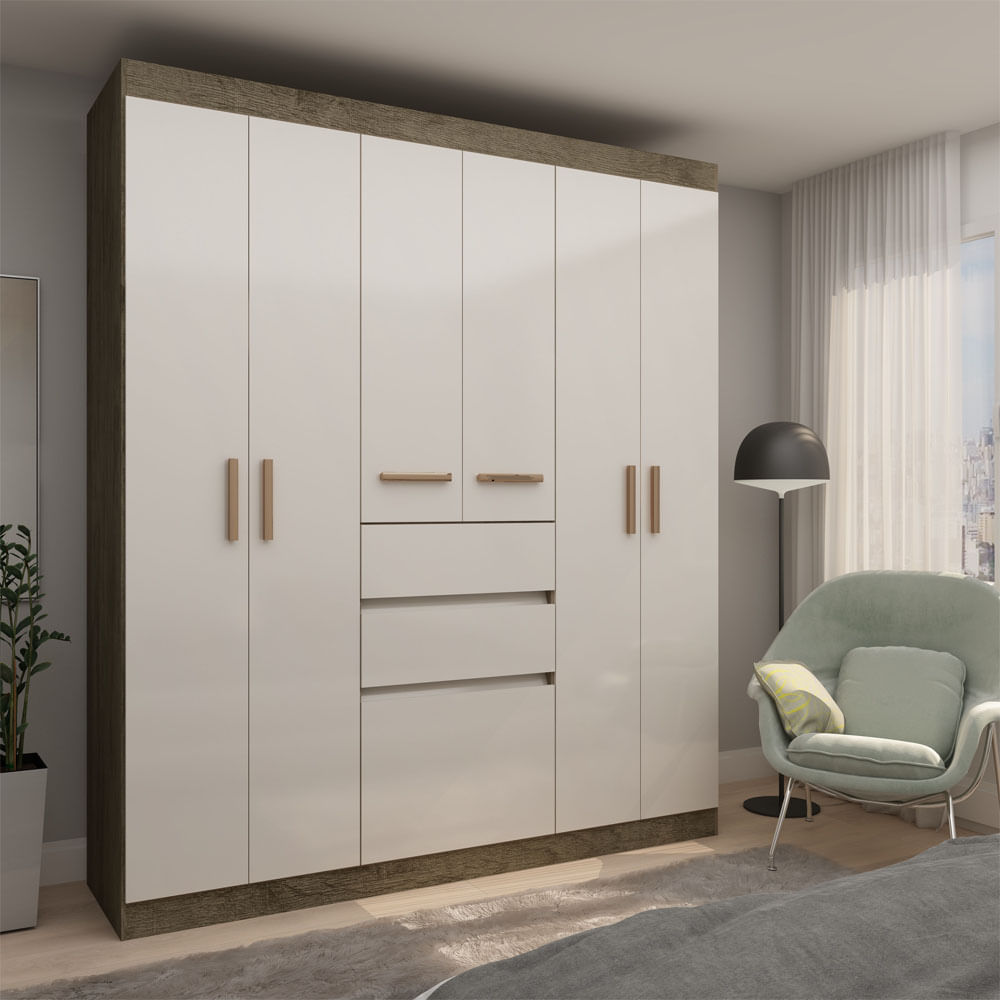 Guarda Roupa Nabil 7 Portas E 2 Gavetas -