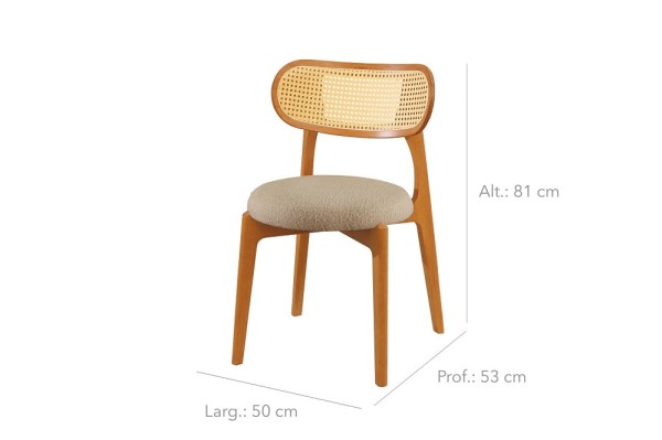 Encontraproduto.com.br - Conjunto Com 2 Cadeiras Waverly Tela Linho 244 Bege -
