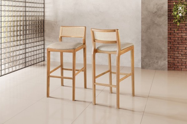 Banqueta Oslo Corano 01 Marrom -