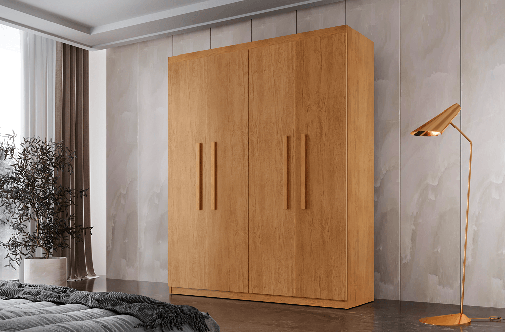 Guarda Roupa Espanha 4 Portas E 2 Gavetas -