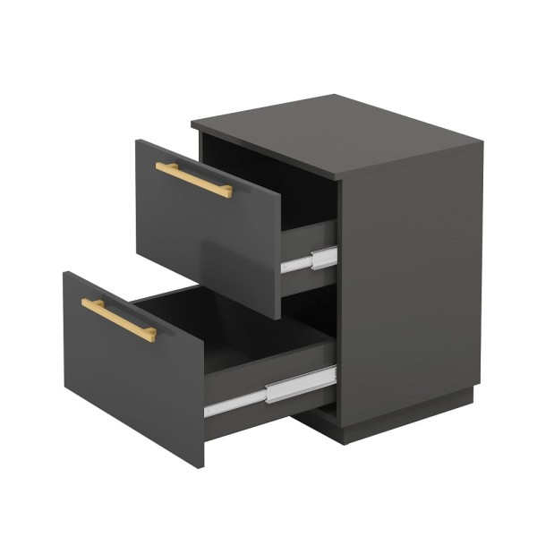 Encontraproduto.com.br - Mesa De Cabeceira Dubai 2 Gavetas -