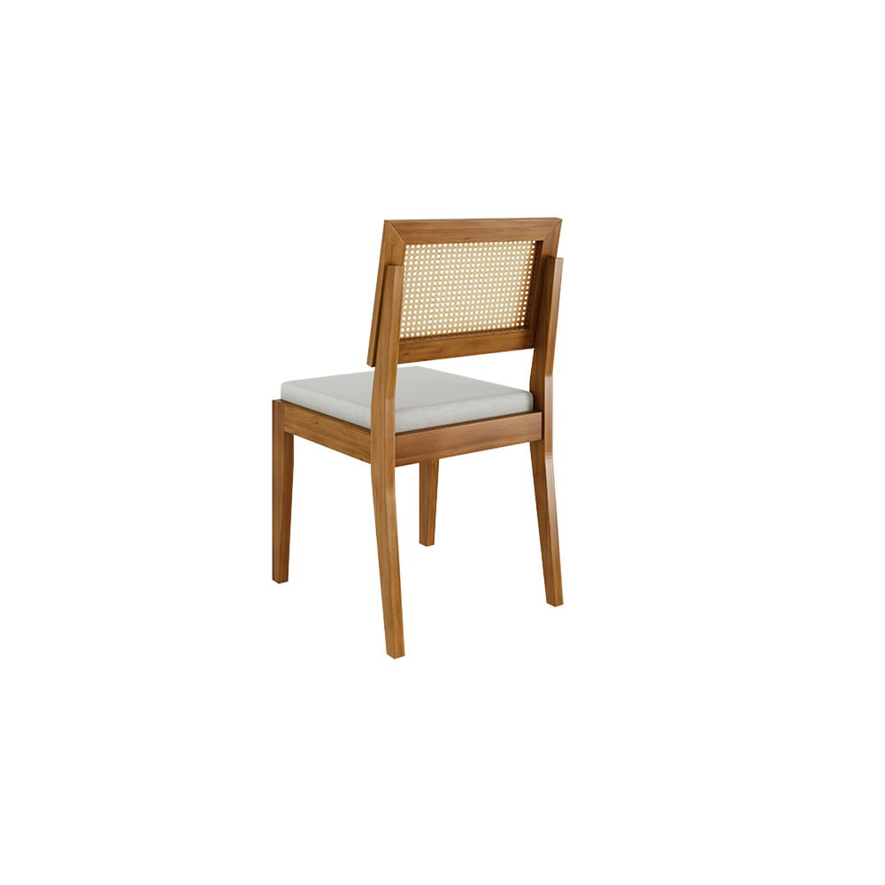 Encontraproduto.com.br - Conjunto Com 2 Cadeiras Rainha Linho Creme -