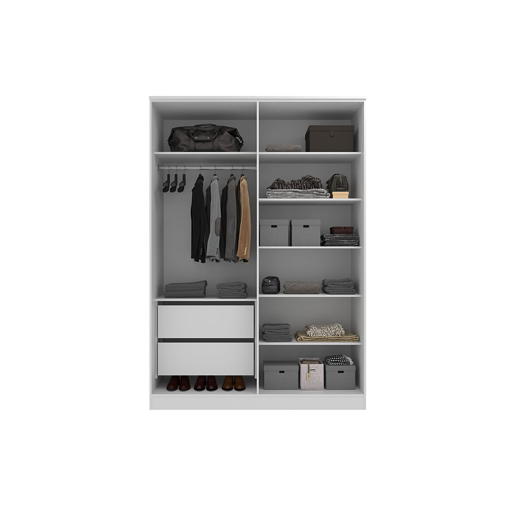Encontraproduto.com.br - Guarda Roupa Logan 4 Portas E 2 Gavetas -