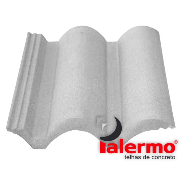 Telha de Concreto Coppo Veneto Cinza Palermo Telhas