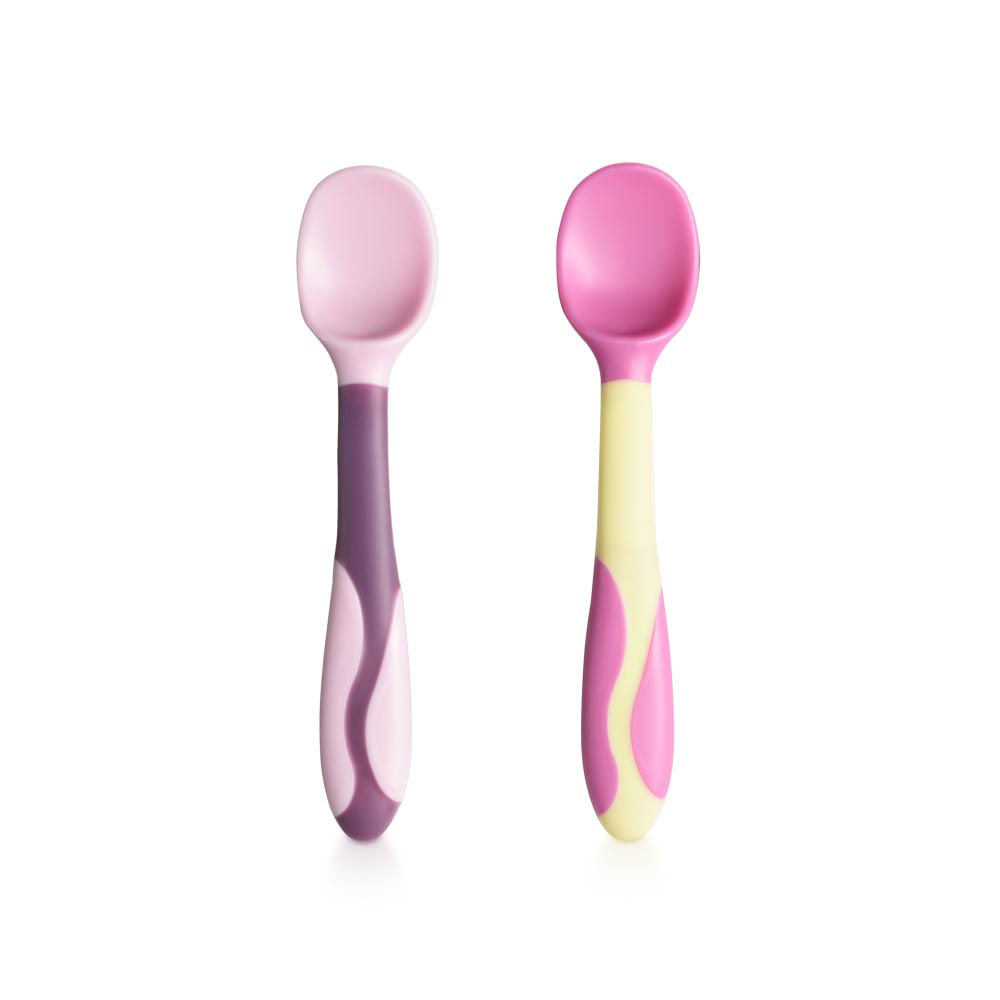 Encontraproduto.com.br - Conjunto de Colheres Flexíveis Comet Nasa Collection Rosa Multikids Baby - BB1199OUT [Reembalado]