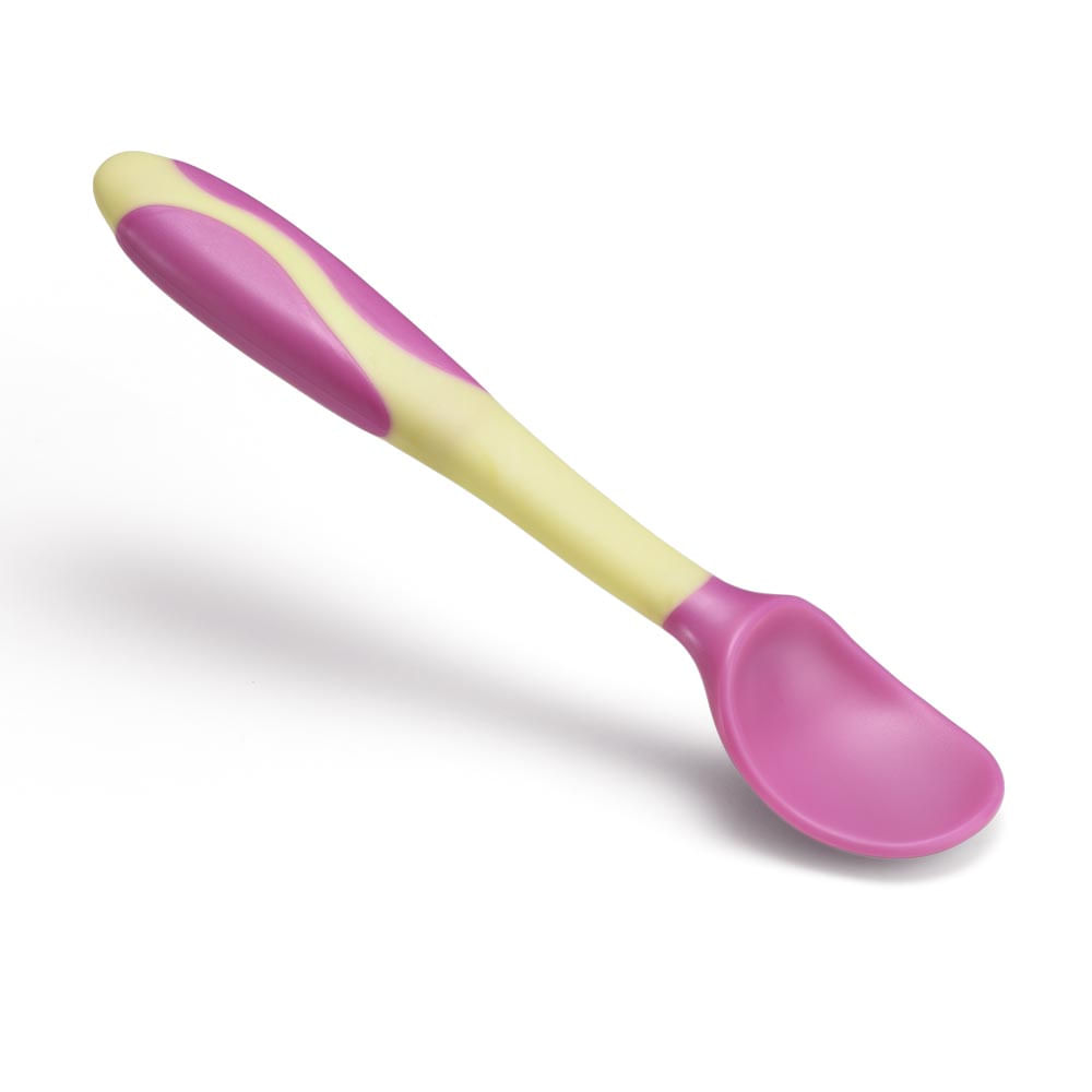Encontraproduto.com.br - Conjunto de Colheres Flexíveis Comet Nasa Collection Rosa Multikids Baby - BB1199OUT [Reembalado]