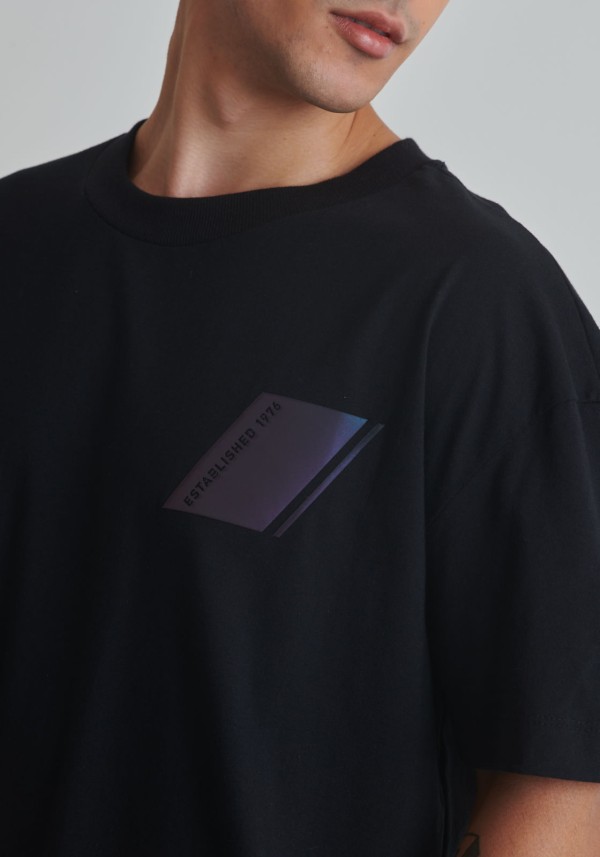 Encontraproduto.com.br - Camiseta de algodão aplicação holográfica