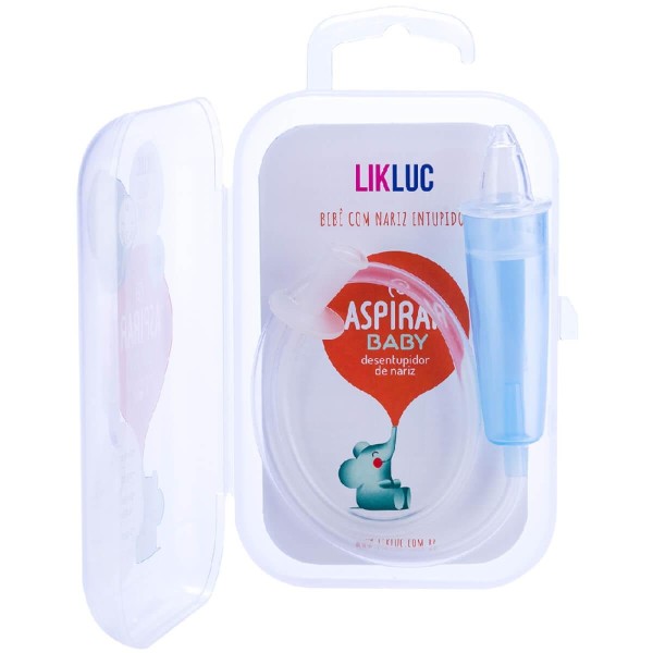 Encontraproduto.com.br - Aspirador Nasal para Bebês Aspirar Baby Likluc com Estojo 1 Unidade
