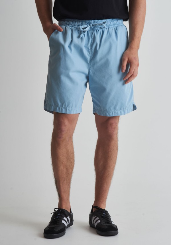 Short de sarja com elástico