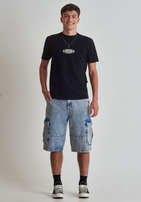 Bermuda jeans cargo
