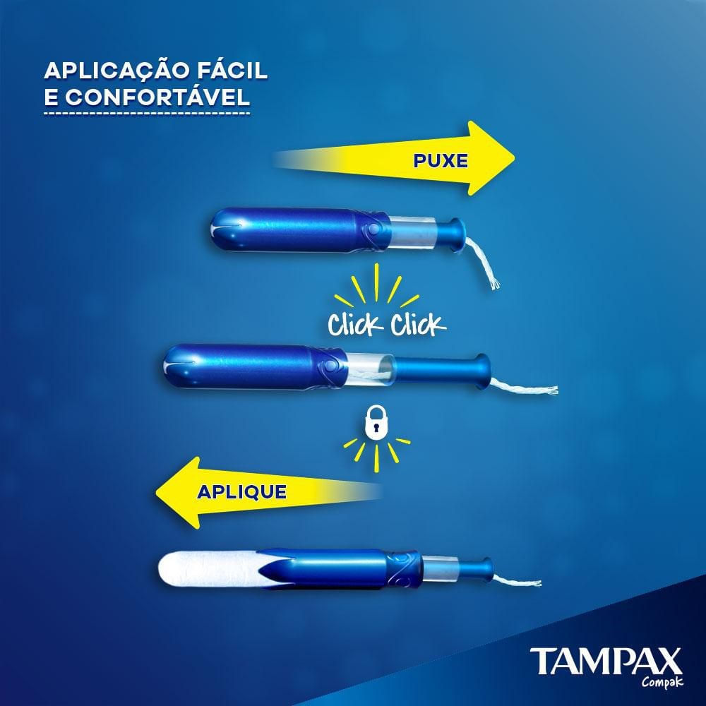 Encontraproduto.com.br - Absorvente Interno Tampax Regular 10 unidades