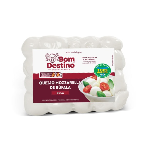 Encontraproduto.com.br - Queijo Mussarela de Búfala Bolinha Bom Destino Aprox. 400g