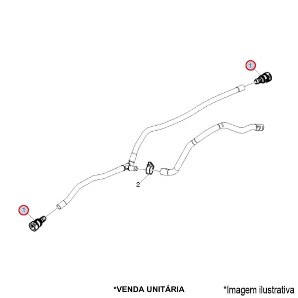 Encontraproduto.com.br - CONEXÃO ESPIGÃO TUBO 13MM CAMINHÃO/ÔNIBUS VOLVO