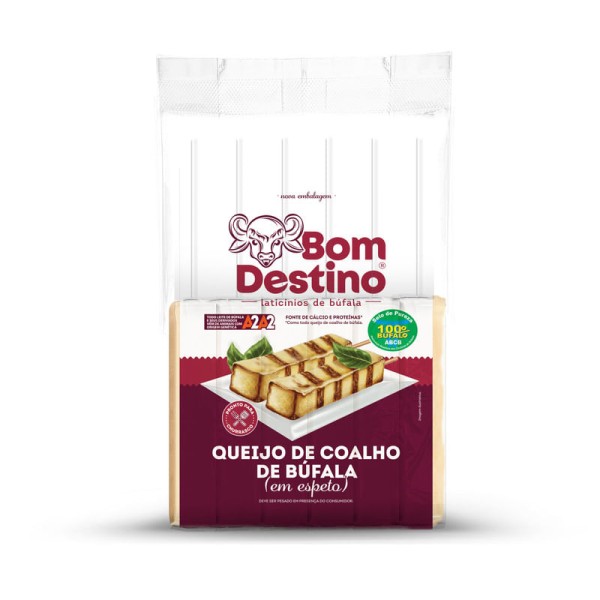 Encontraproduto.com.br - Queijo de Coalho de Búfala em Espeto Bom Destino  Aprox. 300g