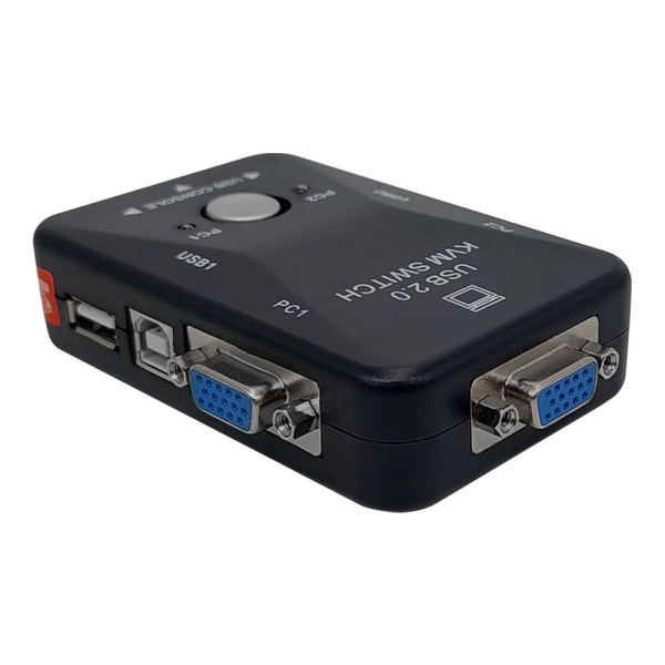 Encontraproduto.com.br - Switch Kvm (chaveador) Gv Brasil, 2x Portas Vga, 2x Portas Usb, Plug And Play - Kvm.02p