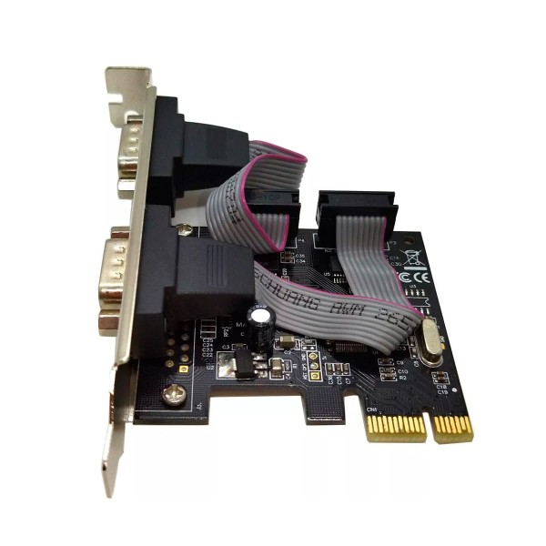Encontraproduto.com.br - Placa Pci-e Controladora Gv Brasil, 2 Seriais, Db9 Pci.1037