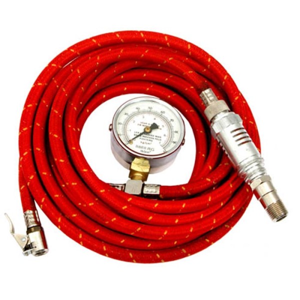 Encontraproduto.com.br - Bomba Tipo Vela Com Manometro - 8888-Rg - Schrader