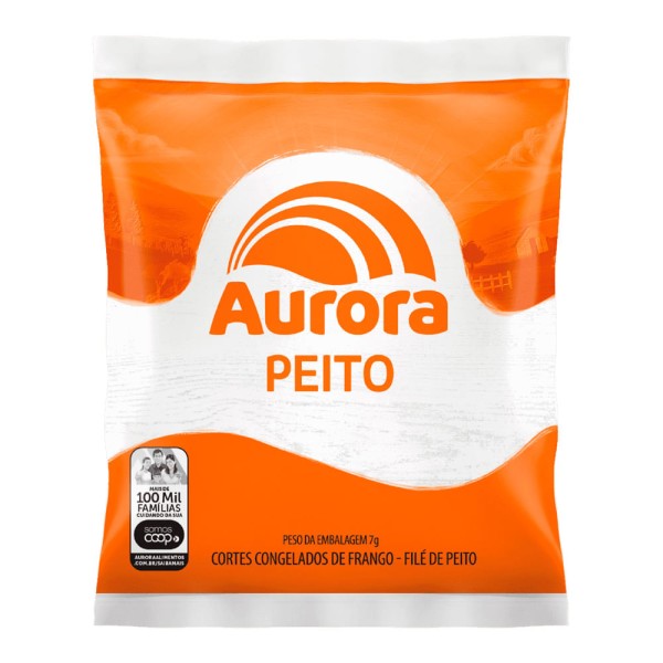 Encontraproduto.com.br - PEITO FRANGO AURORA CONG PACOTE Kg