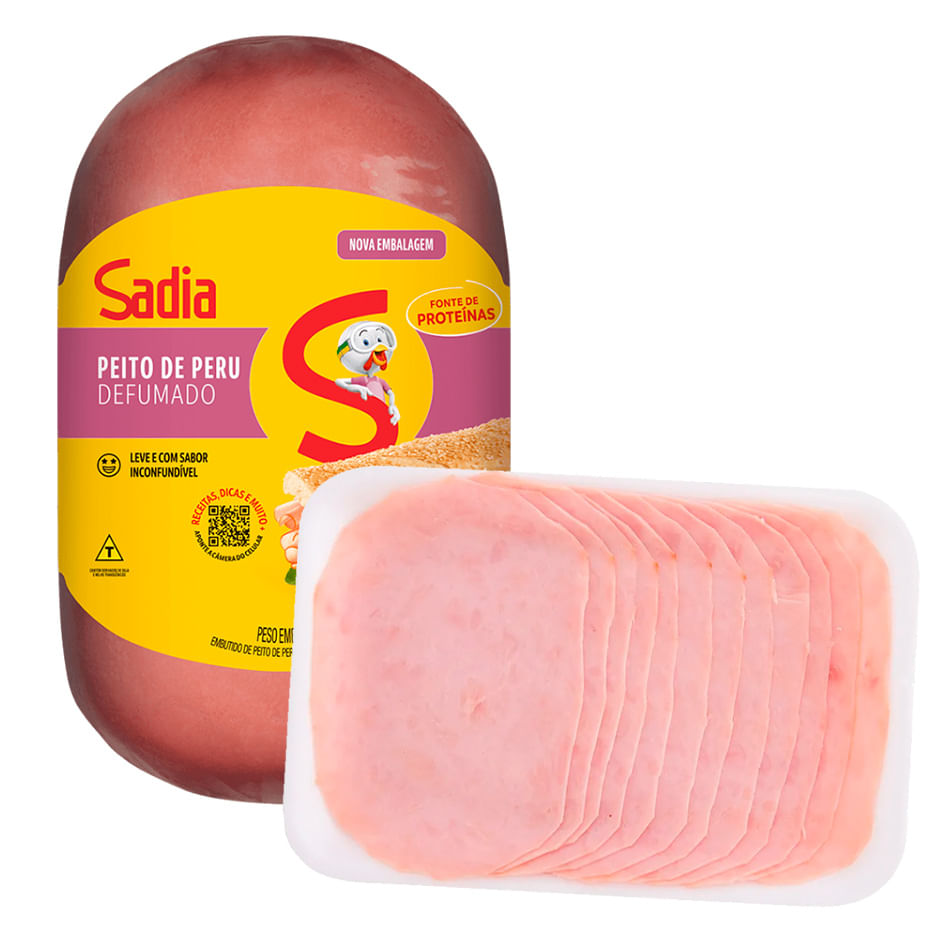 Encontraproduto.com.br - Peito de Peru Defumado Sadia s/ Casca Fatiado