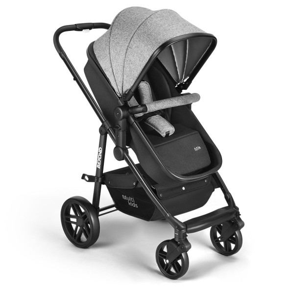 Encontraproduto.com.br - Carrinho de passeio para bebê Multikids 0-15kgs c/ berço Moises Beyond Preto - BB429OUT [Reembalado]
