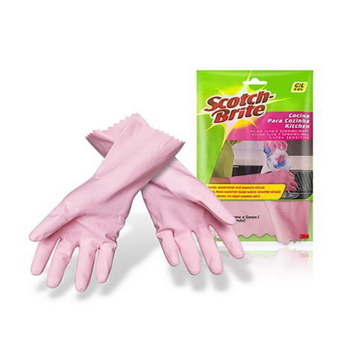 Encontraproduto.com.br - Luvas para Cozinha Média Scotch-Brite un