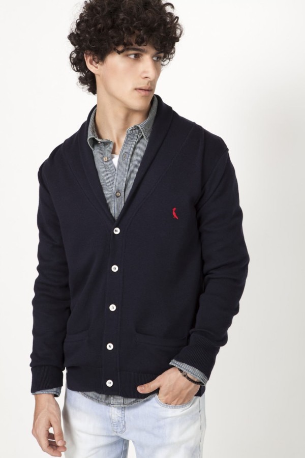 Encontraproduto.com.br - CARDIGAN TRICOT GOLA PLANA