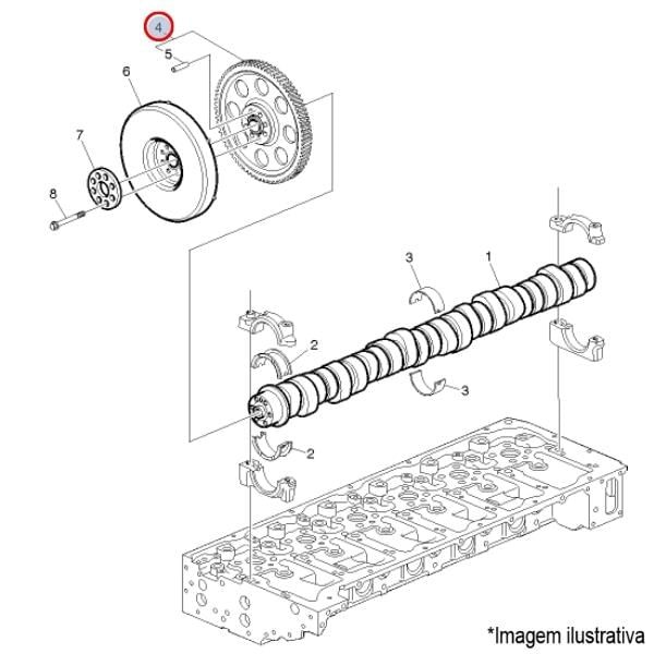 Encontraproduto.com.br - ENGRENAGEM EIXO COMANDO VALVULAS MOTOR CAMINHÃO/ÔNIBUS VOLVO