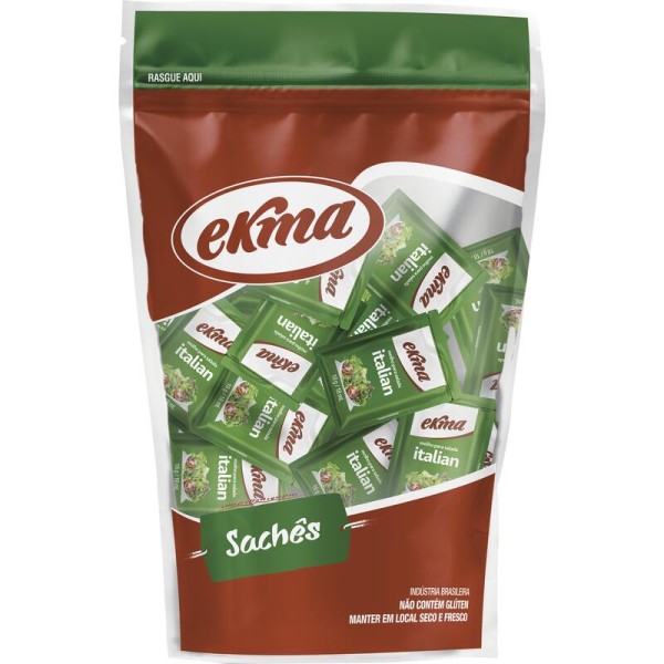Encontraproduto.com.br - Molho para Salada Ekma Italian Minissachê Pacote com 42x18g