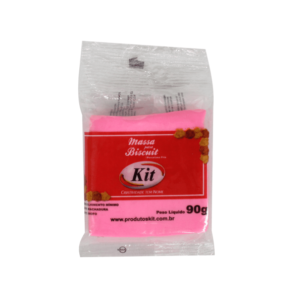 MASSA BISCUIT KIT 90G ROSA ESCURO