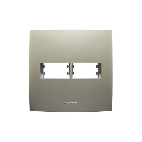 Placa 4x4 2 Modulos Inova Champagne - Alumbra